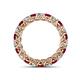 4 - Lucida 3.40 mm Ruby and Lab Grown Diamond Eternity Band 