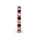 5 - Lucida 3.40 mm Ruby and Lab Grown Diamond Eternity Band 