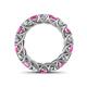 4 - Lucida 4.00 mm Pink Sapphire and Lab Grown Diamond Eternity Band 
