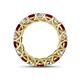 4 - Lucida 4.00 mm Ruby and Lab Grown Diamond Eternity Band 