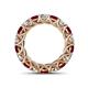 4 - Lucida 4.00 mm Ruby and Lab Grown Diamond Eternity Band 