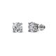 Alina Round Diamond 1/4 ctw (SI1/GH) Four Prongs Solitaire Stud Earrings 