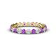 1 - Valerie 3.00 mm Amethyst and Lab Grown Diamond Eternity Band 