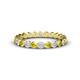 1 - Valerie 3.00 mm Yellow Sapphire and Lab Grown Diamond Eternity Band 