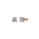 1 - Alina Round Diamond 1/2 ctw (SI1/GH) Four Prongs Solitaire Stud Earrings 