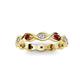 3 - Breanna 1.70 mm Ruby and Lab Grown Diamond Eternity Band 