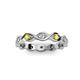 3 - Breanna 1.70 mm Yellow Sapphire and Lab Grown Diamond Eternity Band 