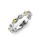 4 - Breanna 1.70 mm Yellow Sapphire and Lab Grown Diamond Eternity Band 