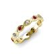 4 - Breanna 1.70 mm Ruby and Lab Grown Diamond Eternity Band 