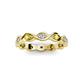 2 - Breanna 2.20 mm Yellow Sapphire and Lab Grown Diamond Eternity Band 