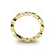 4 - Breanna 2.20 mm Yellow Sapphire and Lab Grown Diamond Eternity Band 
