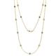 1 - Lien (13 Stn/3.4mm) London Blue Topaz and Diamond on Cable Necklace 