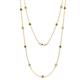 1 - Lien (13 Stn/3.4mm) Smoky Quartz and Diamond on Cable Necklace 