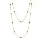 1 - Lien (13 Stn/3.4mm) Lab Created Alexandrite and Diamond on Cable Necklace 