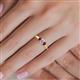 5 - Orana 7x5 mm Oval Cut Diamond and Ruby 1.52 ctw Trellis Three Stone Engagement Ring 