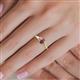 5 - Orana 7x5 mm Oval Cut Ruby and Diamond 1.49 ctw Trellis Three Stone Engagement Ring 