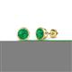 1 - Carys Emerald (3.2mm) Solitaire Stud Earrings 
