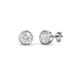1 - Carys White Sapphire (3.2mm) Solitaire Stud Earrings 