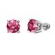 Alina Pink Tourmaline (6.5mm) Solitaire Stud Earrings 