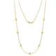 1 - Salina (7 Stn/3.4mm) Yellow Sapphire on Cable Necklace 