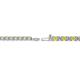 2 - Leslie 2.40 mm Yellow Sapphire and Lab Grown Diamond Eternity Tennis Bracelet 