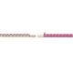 2 - Leslie 2.00 mm Pink Sapphire Eternity Tennis Bracelet 