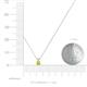 3 - Jassiel 3.00 mm Round Yellow Diamond Double Bail Solitaire Pendant Necklace 