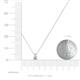 3 - Jassiel 3.00 mm Round Diamond Double Bail Solitaire Pendant Necklace 