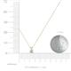3 - Jassiel 3.50 mm Round Lab Grown Diamond Double Bail Solitaire Pendant Necklace 