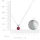 3 - Jassiel 5.00 mm Round Ruby Double Bail Solitaire Pendant Necklace 