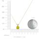 3 - Jassiel 5.00 mm Round Yellow Diamond Double Bail Solitaire Pendant Necklace 