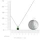 3 - Jassiel 4.00 mm Round Lab Created Alexandrite Double Bail Solitaire Pendant Necklace