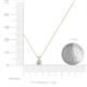 3 - Jassiel 4.00 mm Round Diamond Double Bail Solitaire Pendant Necklace 