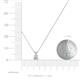 3 - Jassiel 4.00 mm Round Lab Grown Diamond Double Bail Solitaire Pendant Necklace 