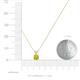 3 - Jassiel 4.50 mm Round Yellow Diamond Double Bail Solitaire Pendant Necklace 