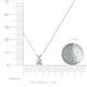 3 - Jassiel 4.50 mm Round Lab Grown Diamond Double Bail Solitaire Pendant Necklace 