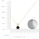 3 - Jassiel 5.50 mm Round Black Diamond Double Bail Solitaire Pendant Necklace 