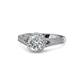 1 - Levana Signature Lab Grown and Mined Diamond Halo Engagement Ring 
