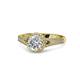 1 - Levana Signature Lab Grown and Mined Diamond Halo Engagement Ring 