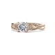 1 - Belinda Signature 2.08 ctw IGI Certified Lab Grown Diamond Round (6.50 mm) & Natural Diamond Round (1.15 mm) Engagement Ring 