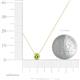 3 - Arela 3.40 mm Round Peridot Donut Bezel Solitaire Pendant Necklace 