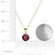 4 - Calista 6.00 mm Ruby Solitaire Pendant 