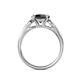 5 - Alana Signature Black and White Diamond Engagement Ring 