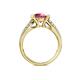 5 - Alair Signature Rhodolite Garnet and Diamond Engagement Ring 