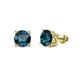 Alina Blue Diamond (5.5mm) Solitaire Stud Earrings 
