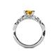 5 - Carina Signature Citrine and Diamond Engagement Ring 