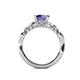 5 - Carina Signature Iolite and Diamond Engagement Ring 
