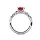 5 - Carina Signature Ruby and Diamond Engagement Ring 