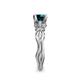 6 - Carina Signature London Blue Topaz and Diamond Engagement Ring 