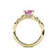 5 - Carina Signature Pink Sapphire and Diamond Engagement Ring 
